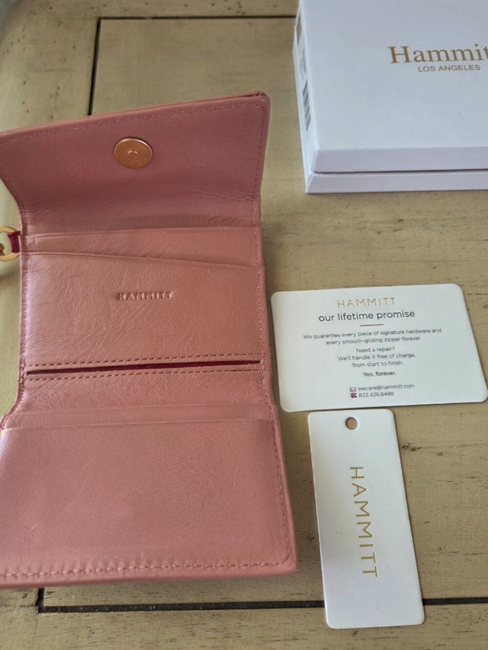 Hammitt Sorbet Pink Keychain Wallet - Picture 3 of 5